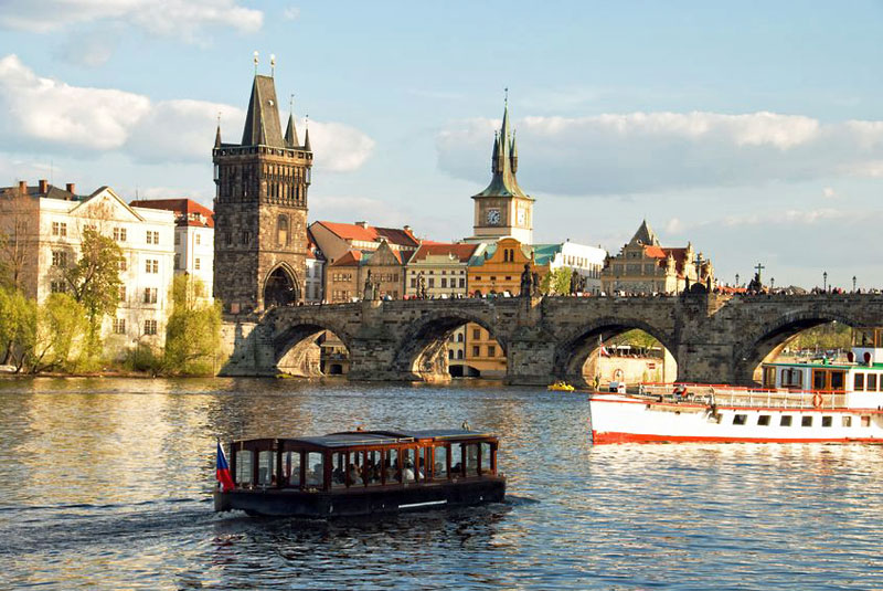 Swimming on a Boat on the Vltava River in Prague is Life-time Experience