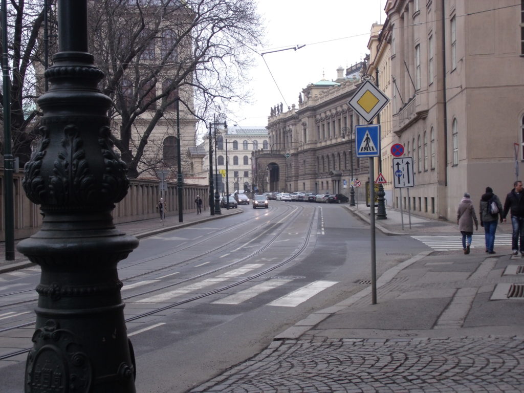 17 Listopadu Street, looking towards the Rudolfinium
