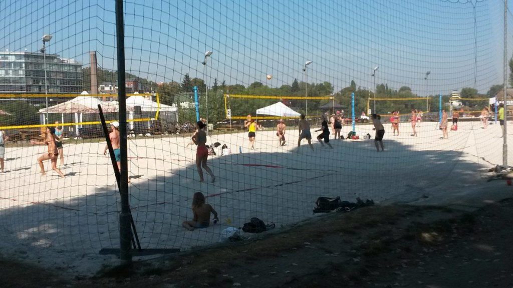 Beach volleyball at Zlute Lazne