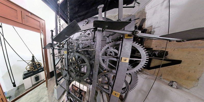 Virtual Tour of Prague Astronomical Clock Mechanism