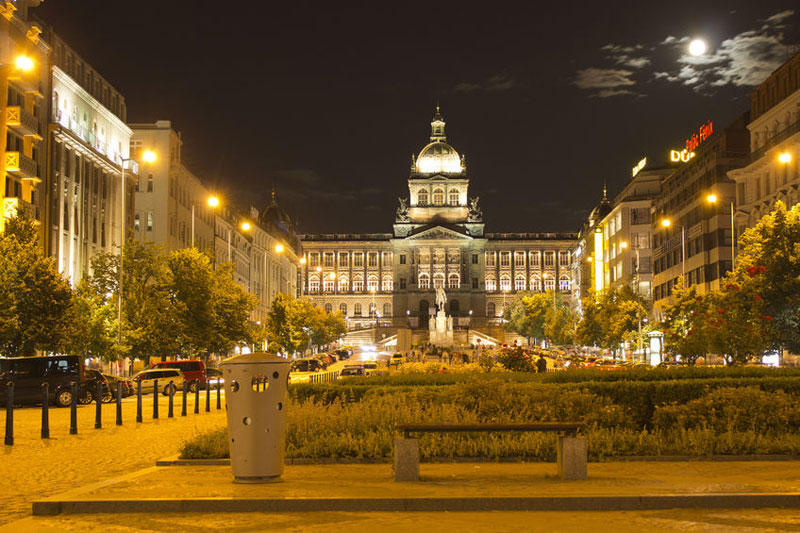 National Museum is Located at the Top of the Wenceslas Square