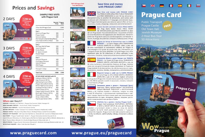 Prague Card Guide is Available Online for a Free Download