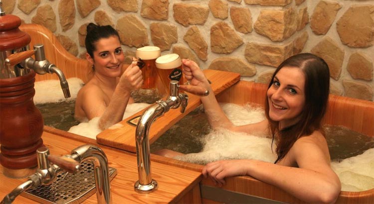You Can Enjoy Beer Spa With Your Friend or Partner