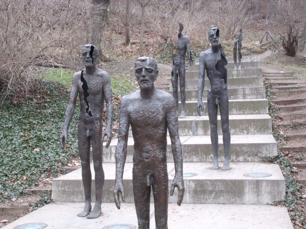 A haunting memorial the the victims of communism