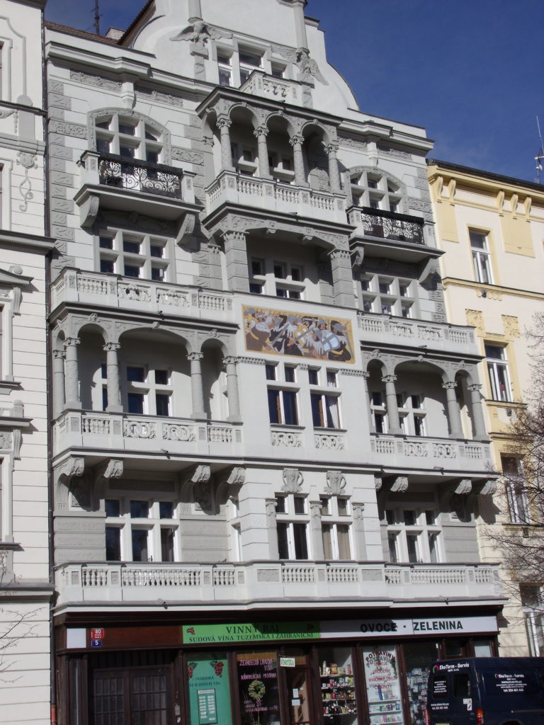 A beautiful building on Kodanska Street